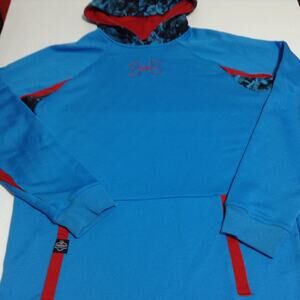 Under Armour Shirt Mens Teal Small NFL Combine Hoodie Camo Hood Sports